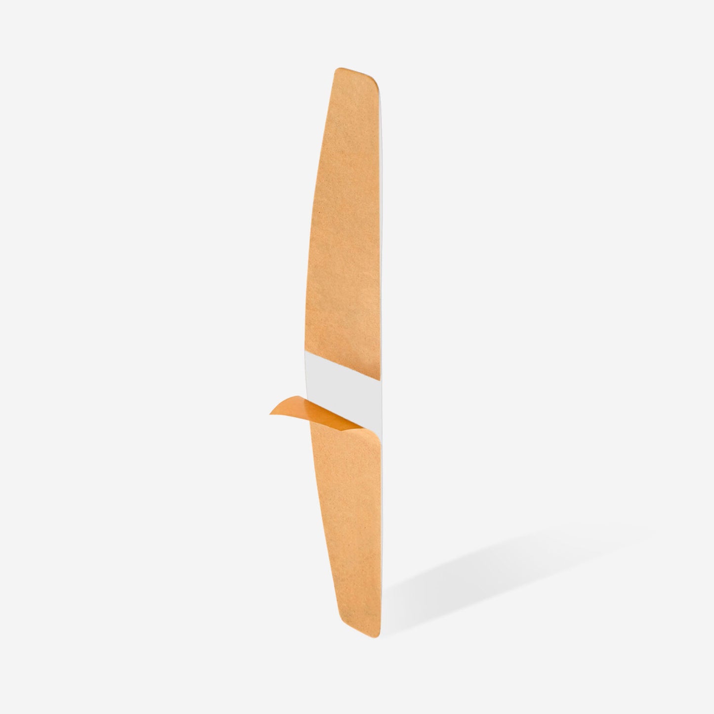 Disposable white files for crescent nail file on a soft foam layer | 150 grit