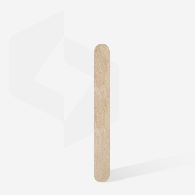 Straight disposable wooden nail file base